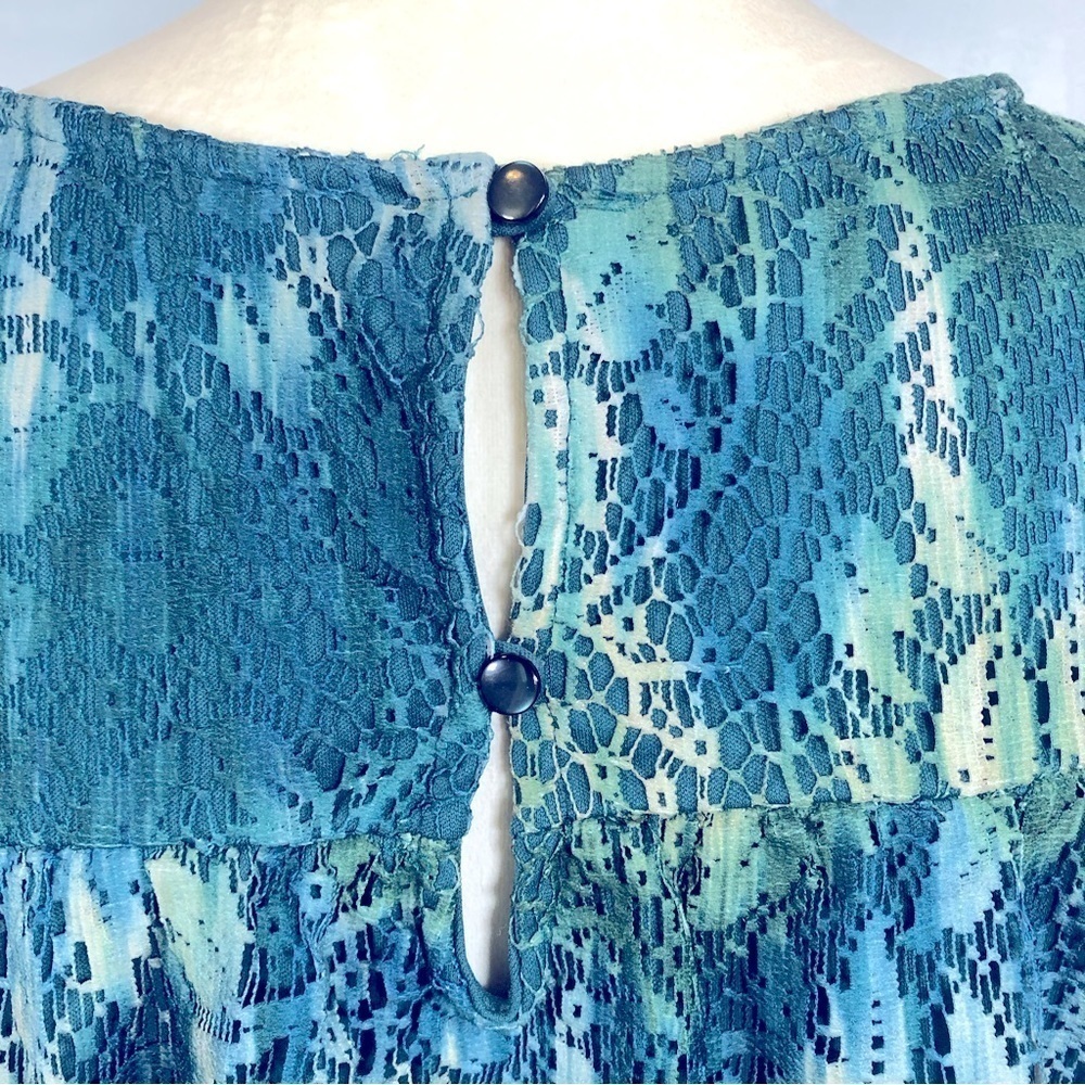 I.N.C. INTERNATIONAL CONCEPTS (PM) Lacey cap sleeve blouse - Picture 7 of 8